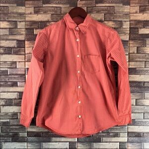 Women’s Medium Abercrombie & Fitch Orange Casual Button Down Shirt